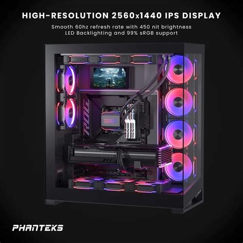 Phanteks выпустила 5,5-дюймовый экран 1440p для установки внутрь ...