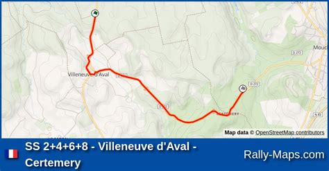 Ss Villeneuve D Aval Certemery Stage Map Rallye R Gional