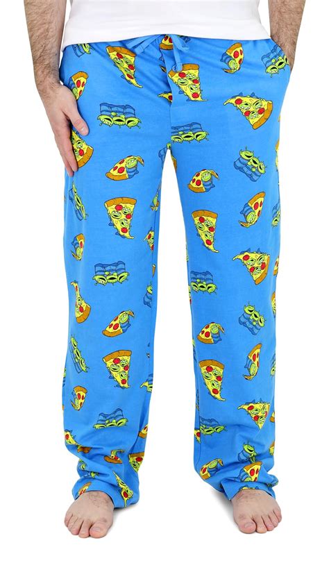 Disney Mens Blue Toy Story Aliens Pizza Sleep And Lounge Pants Pajama Bottoms Xl