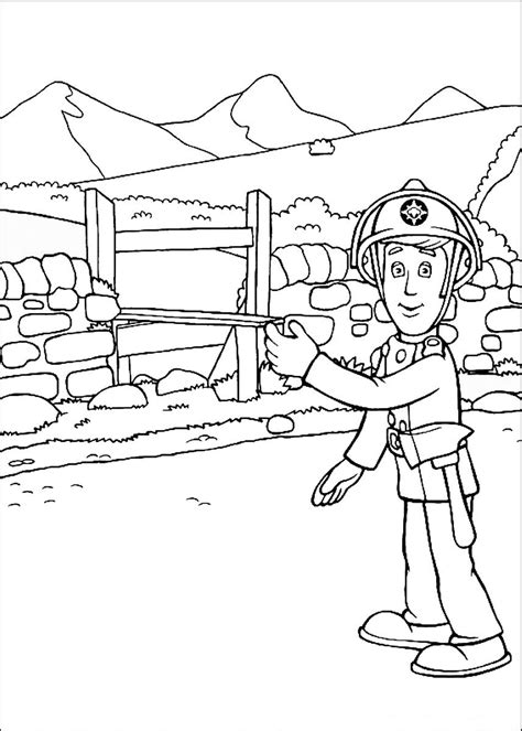 Fireman Sam Coloring Pages