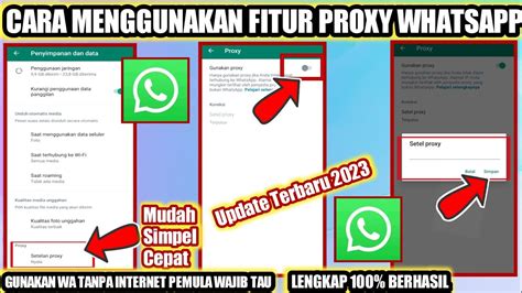 Cara Menggunakan Proxy Whatsapp Cara Aktifkan Proxy Di Whatsapp