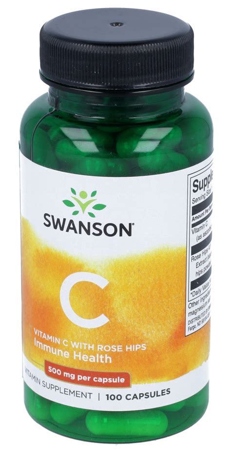 Swanson Vitamin C With Rose Hips 500 Mg 100 Kaps 12709348266 Allegro Pl