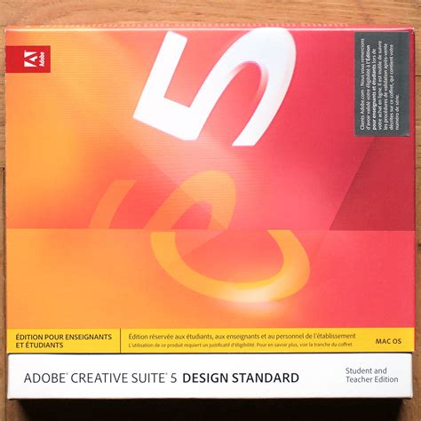 Adobe Creative Suite 5 Design Standard • Apple Macintosh Osx 106 • Set