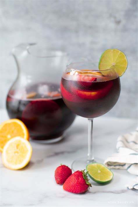 Traditional Red Sangria A Restaurant Style Recipe Nina Hendrick Food