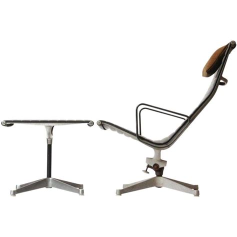 Aluminum Group Lounge Chair And Ottoman By Charles And Ray Eames For