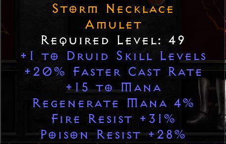 Sick Mld Amulets Sorc Druid 20fcr Lvl 49 Topic D2jsp