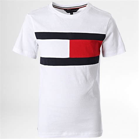 Tommy Hilfiger Tee Shirt Enfant 0426 Blanc