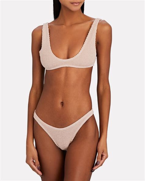 Bond Eye X Kate Bock Scout Scoop Neck Bikini Set Beige Editorialist