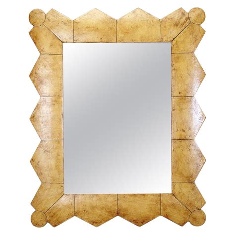 Extraordinary Large Heavy Italian Mid Century Wall Mirror With An