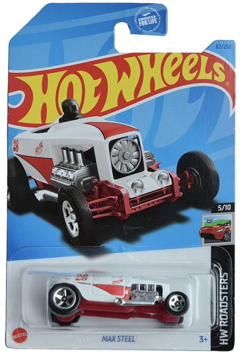 Hot Wheels Max Steel Hw Roadsters White Red Amazon In Toys Games