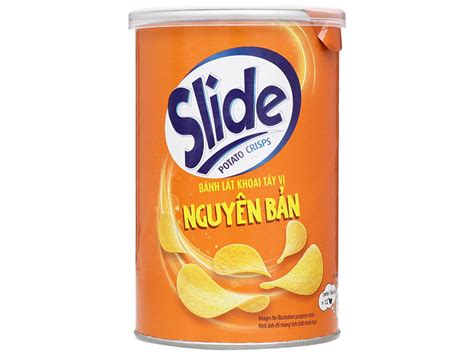 Khoai Tây Lát Slide Potato Original Vị Tự Nhiên 65g Lon