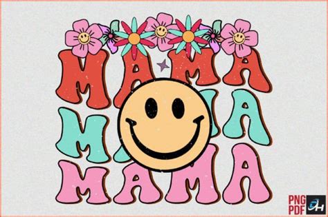 Retro Png Mama Sublimation Graphic By Designhome Creative Fabrica