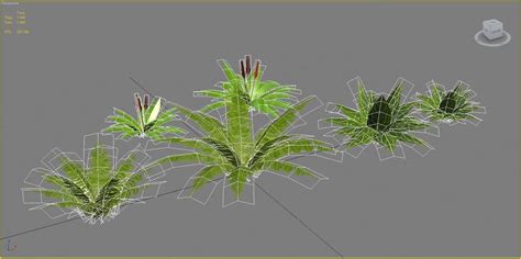 3d Model Tropical Bushes Low Poly Vr Ar Low Poly Cgtrader