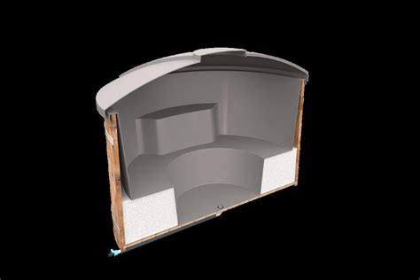 Badezuber Badebottich Hot Tub Ø cm mit externem Ofen inkl Kunststoff Einsatz und Deckel in