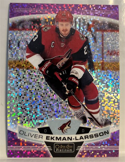 Oliver Ekman Larsson O Pee Chee Platinum Purple Foil Coyotes