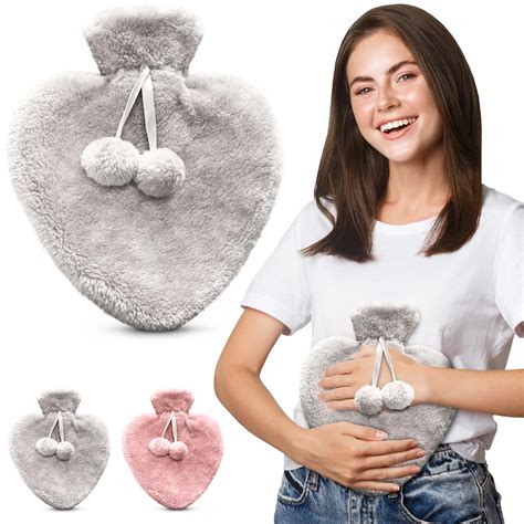 Amazon Happy Heaters Hot Water Bottle Fluffy Cover Hot Water Bottle Ideal For Period Back