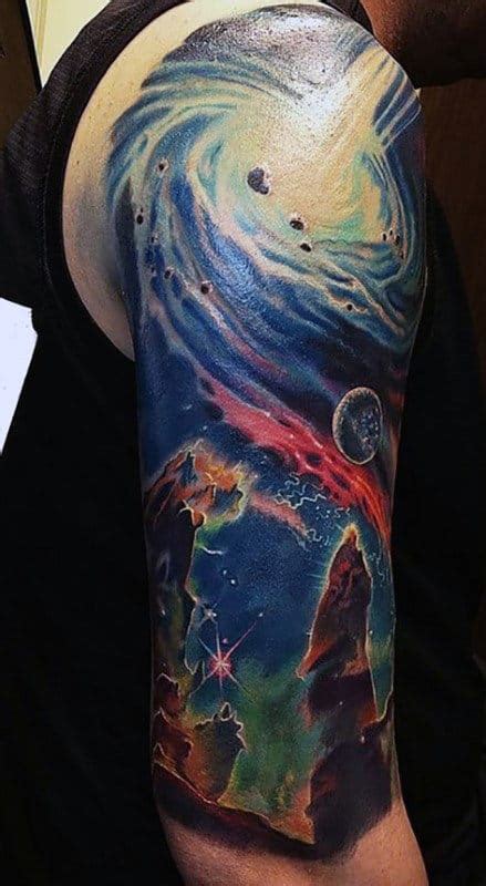 Outer Space Tattoo Half Sleeve