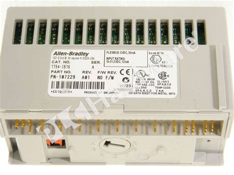 PLC Hardware - Allen Bradley 1794-IB16 Series A, Used in PLCH Packaging