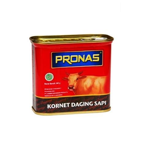 Jual Pronas Kornet Kaleng Daging Sapi Kotak Corned Beef 340 Gr