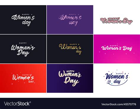 International Womens Day Hand Written Typography Vector Image