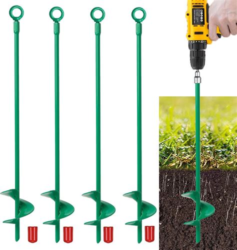 Amazon 18inch Earth Ground Anchors 4 Pack Heavy Duty Swing Set