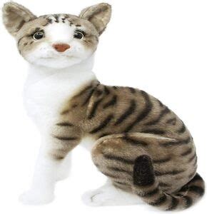 Huggable Standing Cat Soft Stuffed Plush Animal Toy for Kids (40CM, Brown)