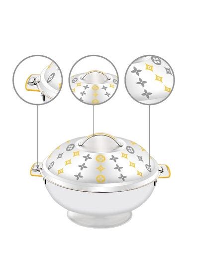 Noor Hotpot Stainless Steel Casserole Insulated Thermal Serving Bowl Keeps Food Hot For Long