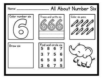 All About Numbers 6-10 Worksheets by MissDavis Teaches | TPT