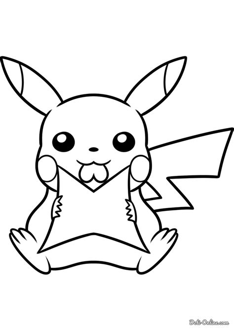 Раскраска Пикачу