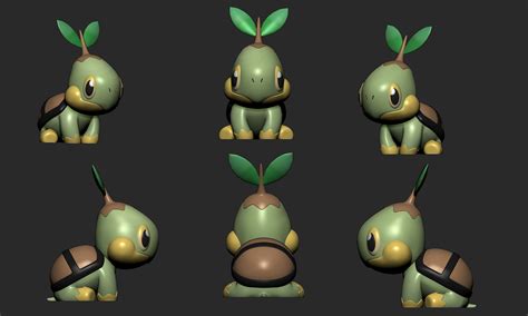 Turtwig Grotle And Torterra