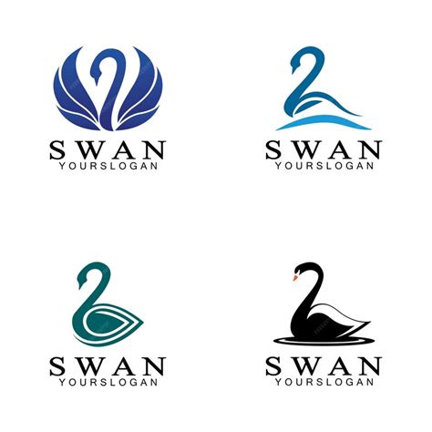 Premium Vector Swan Logo Icon Design Template Vector Illustration