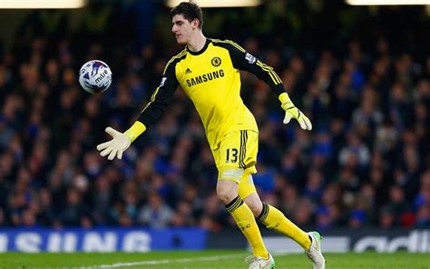 Download wallpapers Chelsea, match, Thibaut Courtois, goalkeeper ...