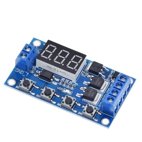 Модуль реле задержки времени с индикатором DC 5-30V 0.1 секунд на ...