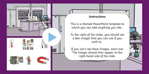 Science Themed Editable PowerPoint Template (teacher made)