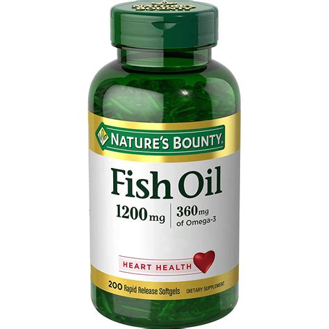 Omega 3 Aceite De Pescado Cápsulas Blandas Nature´s Bounty Vita Smart Gt