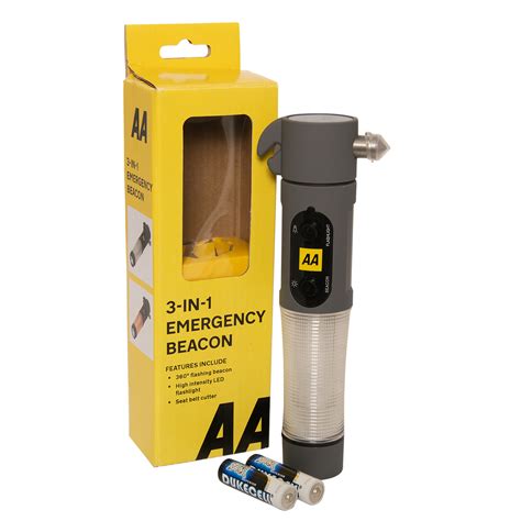 Aa 3 In 1 Emergency Beacon Torch Window Hammer And Belt Cutter £18