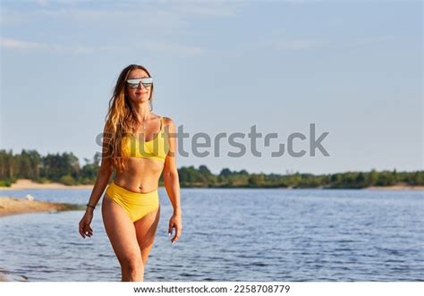 Sexy Model Sunbathing Bikini Beautiful Woman Stock Photo Shutterstock