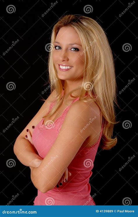 Belle Fille Blonde Image Stock Image Du Gens Verticale