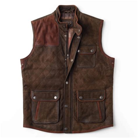 Shooter's Quilted Leather Vest – Haus of CuCu