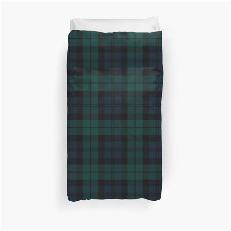 Black Watch Tartan Plaid Pattern Duvet Cover By Mcmxcv Project Redbubble