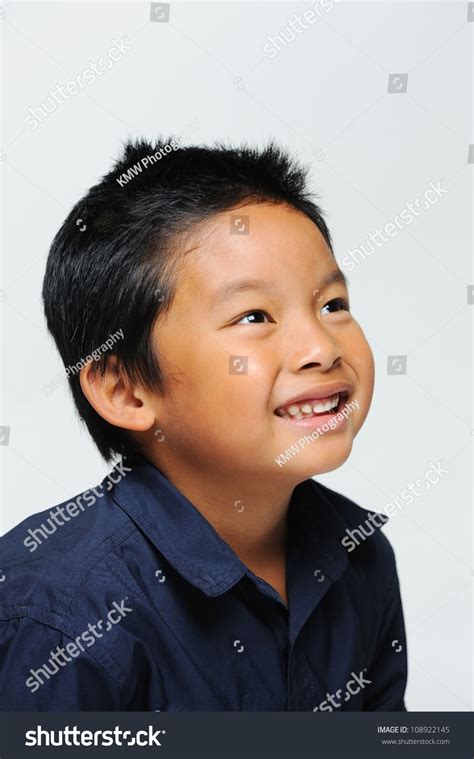 Asian Boy Looking Smiling Stock Photo 108922145 Shutterstock