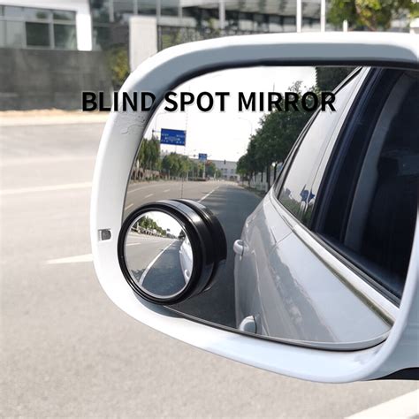 1 Pair Car Blind Spot Mirrors Adjustable Round Convex Blindspot Parking