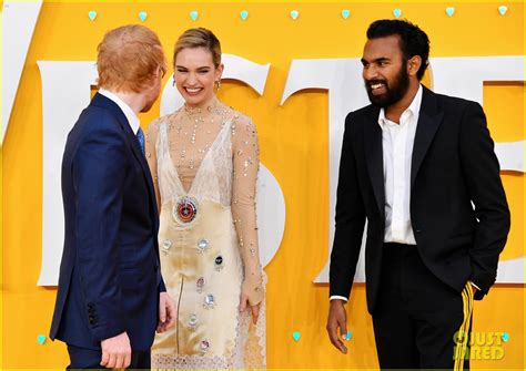 Photo Lily James Ed Sheeran Himesh Patel More Yesterday London