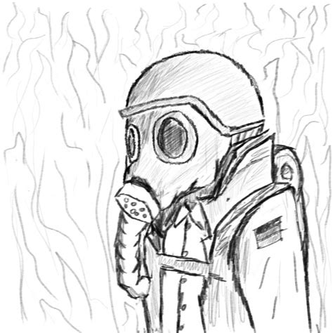 Gas Mask Soldier Drawing at GetDrawings | Free download