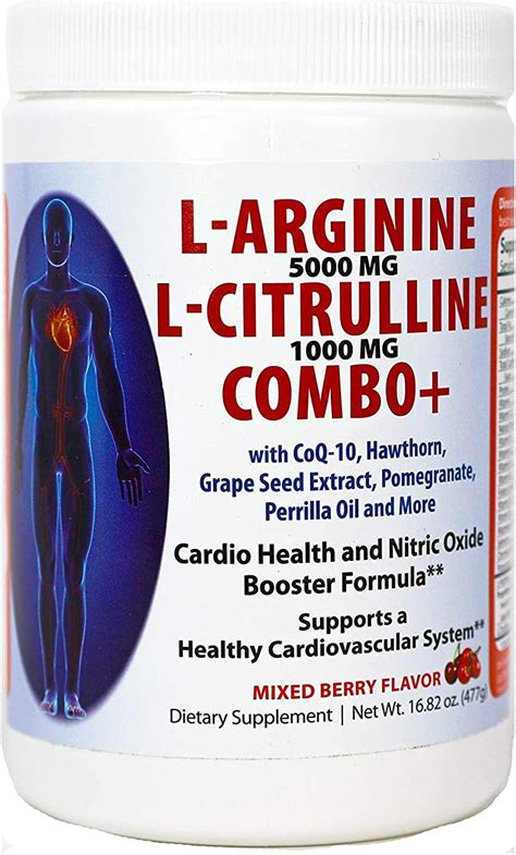 L Arginine Mg L Citrulline Mg Combo Powder Nitric Oxide