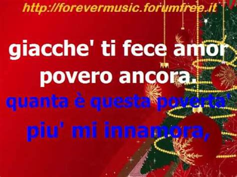 Canto Di Natale Tu Scendi Dalle Stelle Cori KARAOKE YouTube