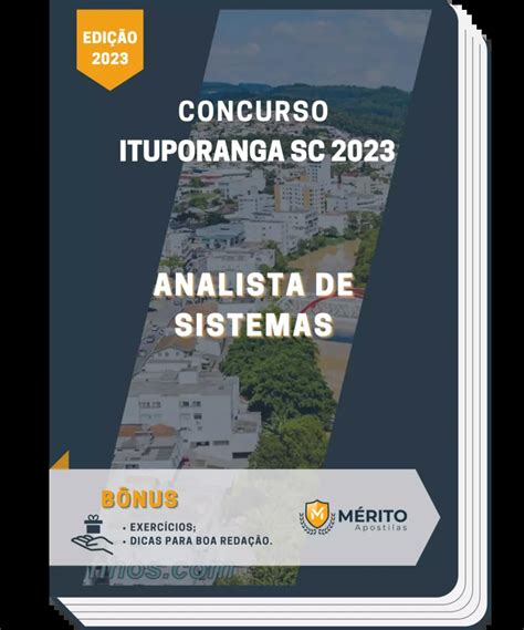 Analista De Sistemas Concurso - Apostila Analista de Sistemas Concurso Ituporanga SC 2023 - Mérito ...
