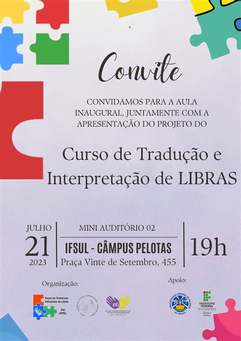 N Cleo De Acessibilidade E Inclus O Nai Convite Curso De Tradu O