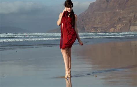 Wallpaper Waves Beach Sky Hot Girl Ocean Nature Ponytail Sand For Mobile And Desktop