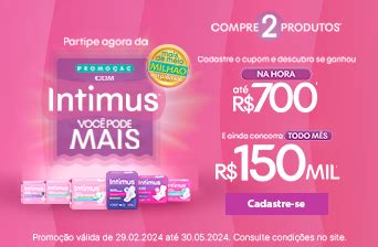 Promo O Intimus Intimus Voc Pode Mais Portal Da Promo